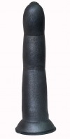 Черный анальный стимулятор в виде пальца на присоске - 15 см. фото 4 — pink-kiss