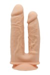 Телесный анально-вагинальный фаллоимитатор Double Penetrator - 19,5 см. фото 1 — pink-kiss