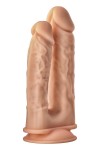 Телесный анально-вагинальный фаллоимитатор Double Penetrator - 19,5 см. фото 2 — pink-kiss