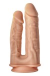 Телесный анально-вагинальный фаллоимитатор Double Penetrator - 19,5 см. фото 3 — pink-kiss
