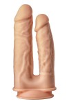 Телесный анально-вагинальный фаллоимитатор Double Penetrator - 19,5 см. фото 6 — pink-kiss