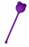 Фиолетовый силиконовый вагинальный шарик A-Toys с ушками фото 1 — pink-kiss