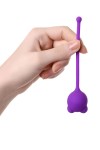 Фиолетовый силиконовый вагинальный шарик A-Toys с ушками фото 3 — pink-kiss