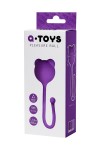 Фиолетовый силиконовый вагинальный шарик A-Toys с ушками фото 4 — pink-kiss