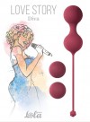 Набор бордовых вагинальных шариков Love Story Diva фото 6 — pink-kiss