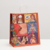 Подарочный крафтовый пакет Pop Art» - 32х19,5х37 см. фото 1 — pink-kiss