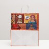 Подарочный крафтовый пакет Pop Art» - 32х19,5х37 см. фото 2 — pink-kiss