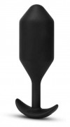 Черная вибропробка для ношения Vibrating Snug Plug 5 - 16,5 см. фото 1 — pink-kiss