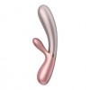 Нежно-розовый вибратор-кролик Hot Lover с возможностью управления через приложение - 19,3 см. фото 2 — pink-kiss