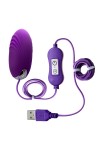 Фиолетовое виброяйцо с пультом управления A-Toys Cony, работающее от USB фото 2 — pink-kiss