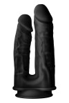 Черный анально-вагинальный фаллоимитатор Double Penetrator - 19,5 см. фото 3 — pink-kiss