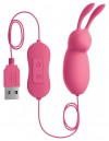 Розовая, работающая от USB вибропуля в форме кролика Cute фото 1 — pink-kiss
