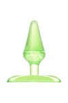 Зеленая анальная втулка с ограничителем - 6,5 см. фото 2 — pink-kiss