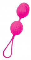 Розовые рельефные вагинальные шарики со шнурком фото 1 — pink-kiss