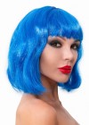 Синий парик-каре с челкой фото 2 — pink-kiss