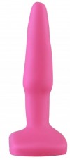 Ярко-розовая анальная пробка - 10 см. фото 1 — pink-kiss