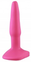 Ярко-розовая анальная пробка - 10 см. фото 2 — pink-kiss