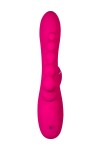 Ярко-розовый вибростимулятор 3-в-1 Tripling - 21 см. фото 4 — pink-kiss