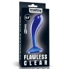 Синяя анальная втулка Flawless Clear Prostate Plug 6.0 - 15 см. фото 2 — pink-kiss