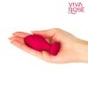 Малиновая анальная пробка с основанием-розой - 8,3 см. фото 5 — pink-kiss