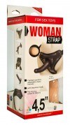 Женский страпон с вагинальной пробкой Woman Strap - 12 см. фото 3 — pink-kiss