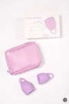Набор из 2 сиреневых менструальных чаш Orchid фото 2 — pink-kiss