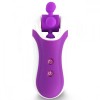 Фиолетовый оросимулятор Clitella со сменными насадками для вращения фото 1 — pink-kiss