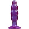 Фиолетовая рельефная анальная пробка SpectraGels Purple Anal Stuffer - 14 см. фото 1 — pink-kiss