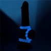 Набор из 3 голубых, светящихся в темноте эрекционных колец Lumino Play фото 3 — pink-kiss