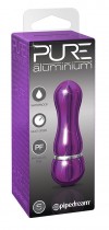 Фиолетовый алюминиевый вибратор PURPLE SMALL - 7,5 см. фото 1 — pink-kiss