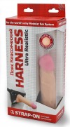 Страпон Harness из двух предметов: трусики с плугом и насадка-фаллос - 17 см. фото 2 — pink-kiss