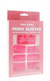 Набор из 7 розовых насадок на пенис ONE-A-DAY PENIS SLEEVES PINK фото 2 — pink-kiss