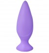 Фиолетовая анальная силиконовая пробка Mojo - 11 см. фото 1 — pink-kiss