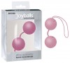 Нежно-розовые вагинальные шарики Joyballs с петелькой фото 2 — pink-kiss