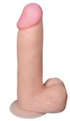 Телесный реалистичный фаллоимитатор на присоске - 16 см. фото 1 — pink-kiss