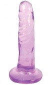 Фиолетовый фаллоимитатор Slim Stick Dildo - 15,2 см. фото 1 — pink-kiss
