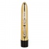 Золотистый классический вибратор Naughty Bits Gold Dicker Personal Vibrator - 19 см. фото 1 — pink-kiss