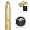 Золотистый классический вибратор Naughty Bits Gold Dicker Personal Vibrator - 19 см. фото 4 — pink-kiss
