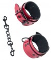 Красно-черные наручники Bizzare фото 1 — pink-kiss
