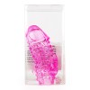 Розовая насадка со стимуляторами ануса и клитора - 12,5 см. фото 2 — pink-kiss