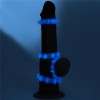 Набор из 4 голубых, светящихся в темноте эрекционных колец Lumino Play фото 3 — pink-kiss
