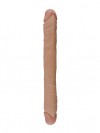 Двусторонний телесный фаллоимитатор REAL - 33 см. фото 5 — pink-kiss