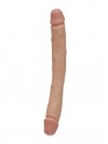 Двусторонний телесный фаллоимитатор REAL - 33 см. фото 6 — pink-kiss