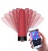 Красный мини-вибратор Awaken со скошенным кончиком - 10 см. фото 3 — pink-kiss