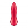 Красная анальная пробка с вибрацией и массажем бусинами Rotator Plug 1+ - 13 см. фото 3 — pink-kiss