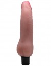 Телесный вибратор-реалистик с утолщенным основанием - 20,4 см. фото 2 — pink-kiss