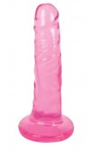 Розовый фаллоимитатор Slim Stick Dildo - 15,2 см. фото 1 — pink-kiss