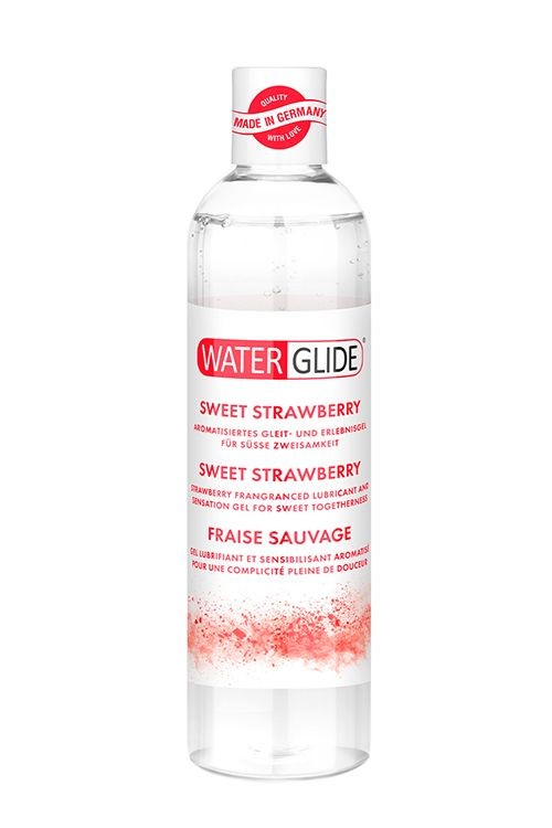 Лубрикант на водной основе с ароматом клубники SWEET STRAWBERRY - 300 мл. фото 1 — pink-kiss