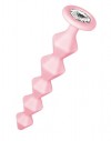 Розовая анальная цепочка с кристаллом Chummy - 16 см. фото 1 — pink-kiss