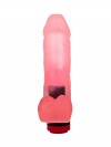 Нежно-розовый гелевый вибратор-фаллос - 16,5 см. фото 3 — pink-kiss